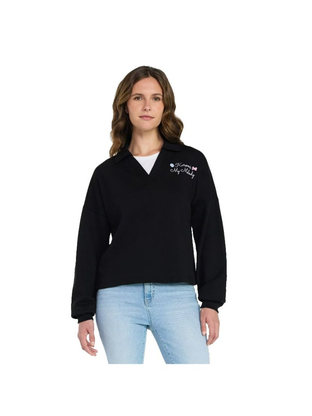 Sanrio My Melody & Kuromi Graphic Sweatshirt Womens Large Black